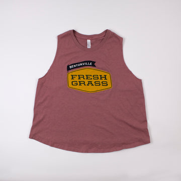 Bentonville 2021 Freshgrass Sleeveless T-shirt: Tank with Faded Red