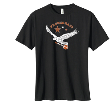 Freshgrass T-shirt: Crew Neck Black with Eagle/Banjo